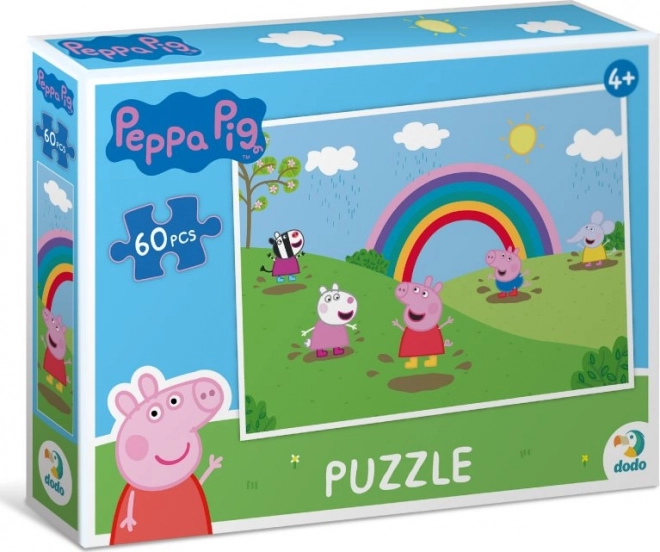 Puzzle Prasátko Peppa Duhové radovánky