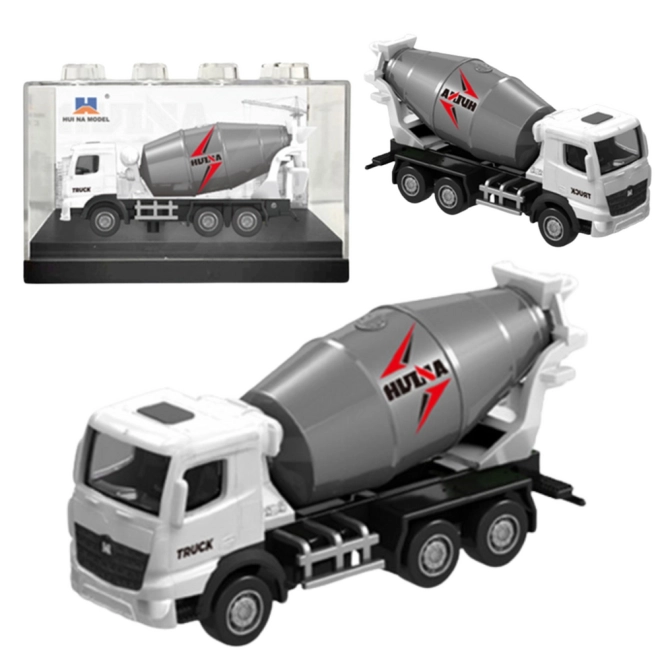 Kolekcionářský model míchačky Huina bílá 1:80