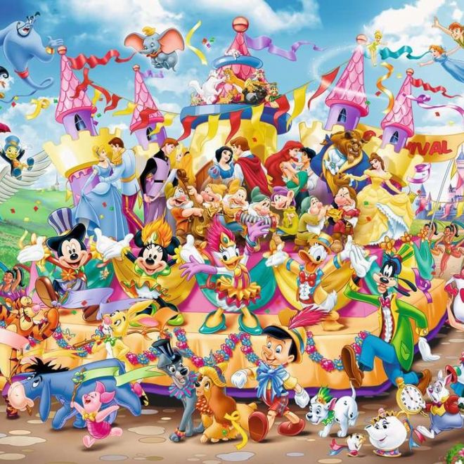 Puzzle 1000 prvků Karneval postaviček Disney