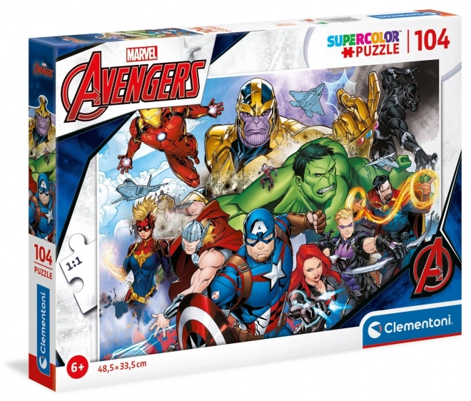 CLEMENTONI Puzzle Marvel: Avengers 104 dílků