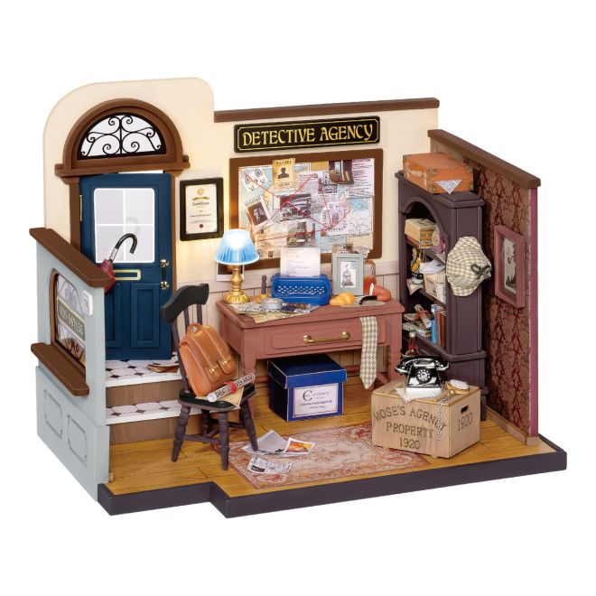 RoboTime miniatura domečku - Kancelář soukromého detektiva