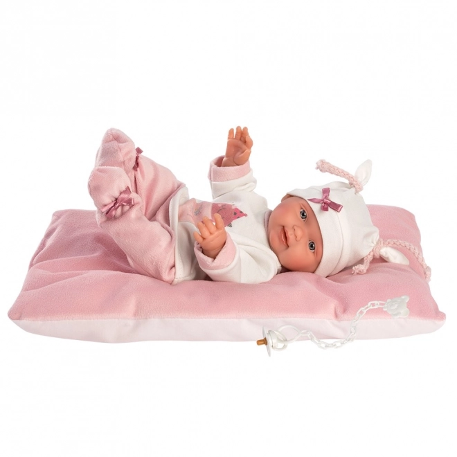 Llorens 26312 NEW BORN HOLČIČKA - realistická panenka miminko s celovinylovým tělem - 26 cm