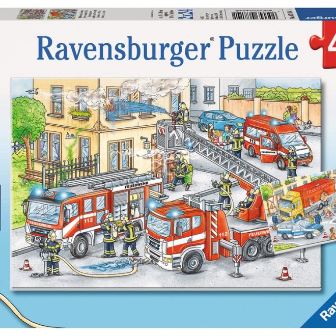 RAVENSBURGER Puzzle Hrdinové v akci 2x24 dílků