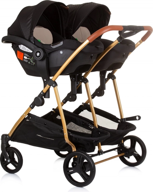 CHIPOLINO Autosedačka Duo Smart i-Size 40-87cm, Obsidian Gold