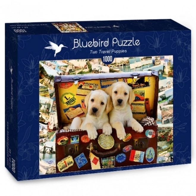 Bluebird puzzle zcestovalá štěňata 1000 dílků