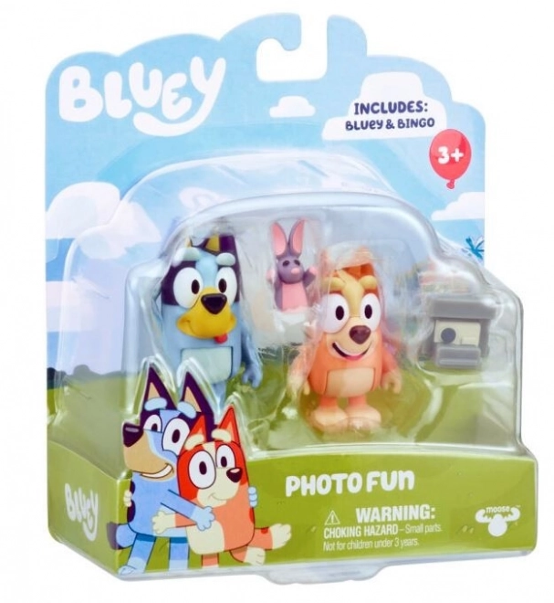 Bluey 2pak sada figurek hraje si s fotografem