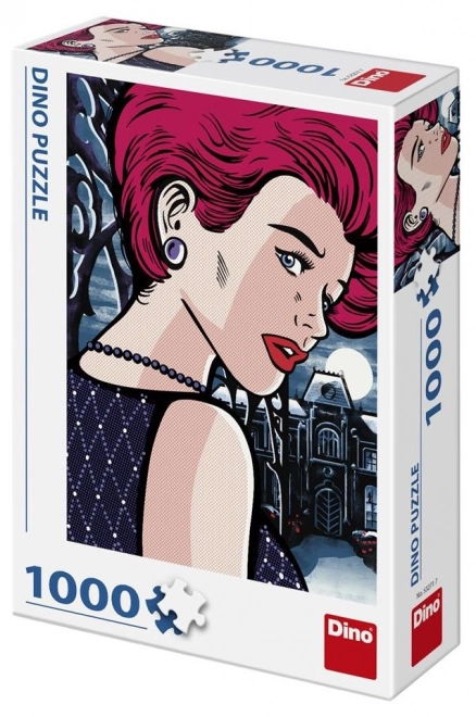 Puzzle Pop Art: Tajemná žena 1000 dílků