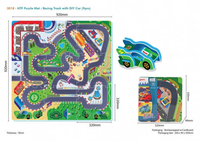 Puzzle Mat Rally Track