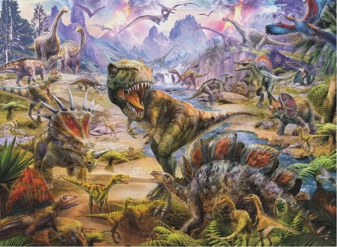 Dětské puzzle 300 dílků 2D Dinosauři