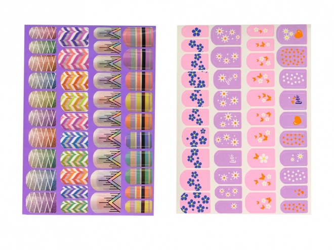 Velká sada pro lakování nehtů Nail Polish Stickers Separators