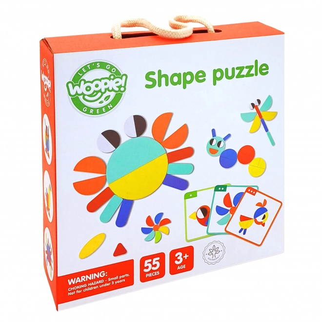 Dřevěná skládanka Montessori WOOPIE GREEN