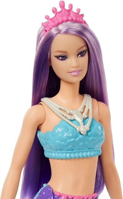 Panenka Barbie Dreamtopia Mořská panna Fialový a modrý ocas