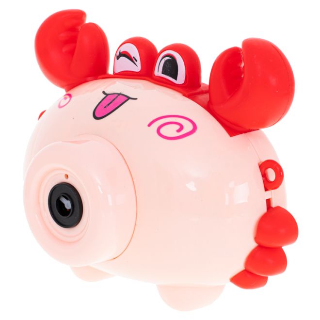 Bublinkovač ve tvaru fotoaparátu – Červený smějící krab