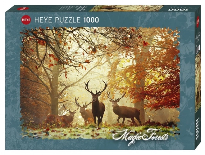 HEYE Puzzle Kouzelné lesy: Jeleni 1000 dílků