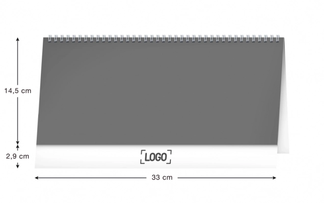 NOTIQUE Stolní kalendář Města 2025 – 14denní, 33 x 14,5 cm