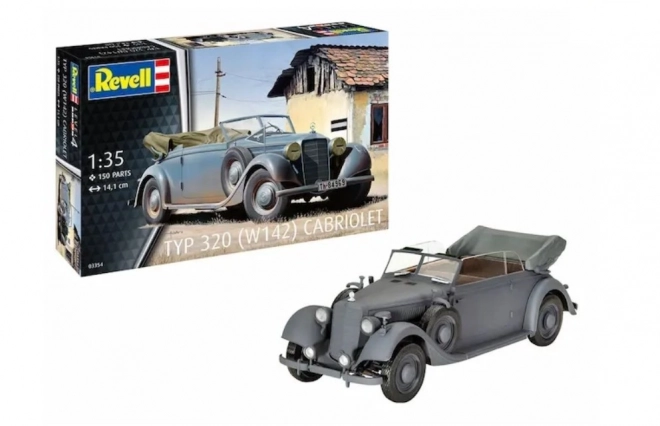 Plastikový model vozidla Typ 320 w142 Cabriolet 1/35