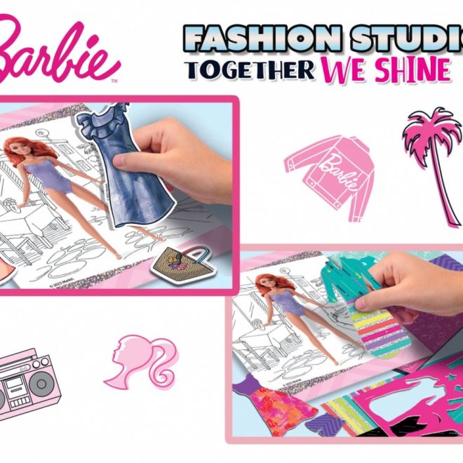 Knížka s návrhy na vytvoření Barbie