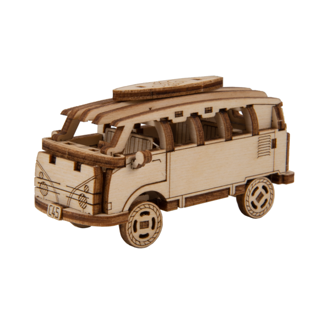 Wooden City 3D puzzle Superfast Minibus Retro