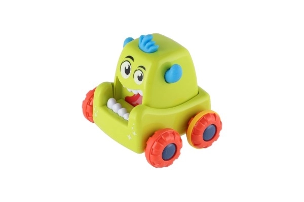 Auto monster plast 9x8cm mačkací jezdící 4 barvy