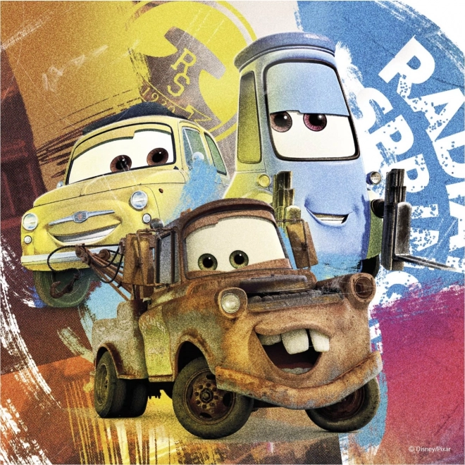 Puzzle Cars kamarádi 3x55 dílků