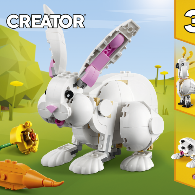 LEGO® Creator 3v1 31133 Bílý králík