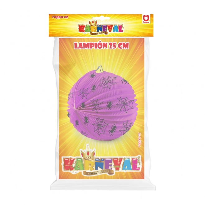 Lampion Halloween pavouci 25 cm