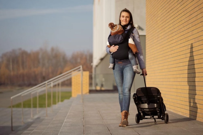 Ergonomické nosítko MoMi COLLET šedá