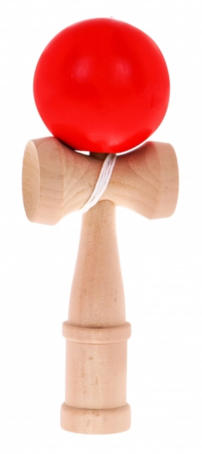 Arkádová hra Kendama pro děti 3+ a dospělé Dřevěná hračka + červená kulička