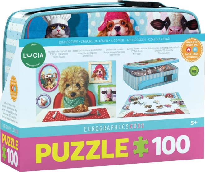 EUROGRAPHICS Puzzle ve svačinovém boxu Čas večeře 100 dílků