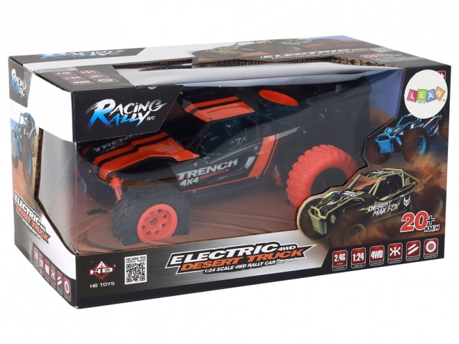 Dálkově ovládané R/C terénní auto 1:24 oranžové