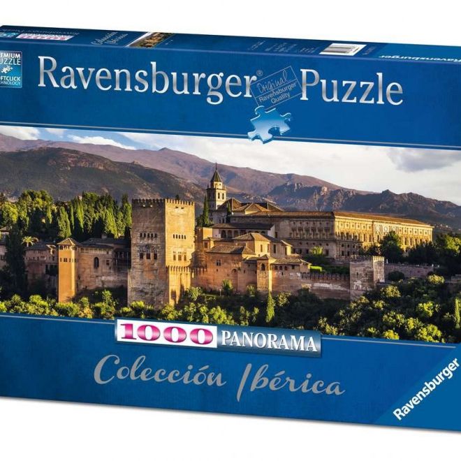 Puzzle 1000 prvků Panorama Alhambra, Granada