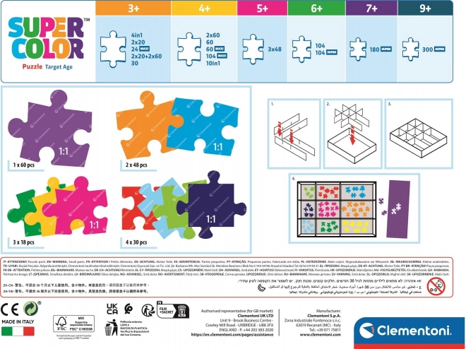 CLEMENTONI Puzzle Zvířecí kamarádi 10v1