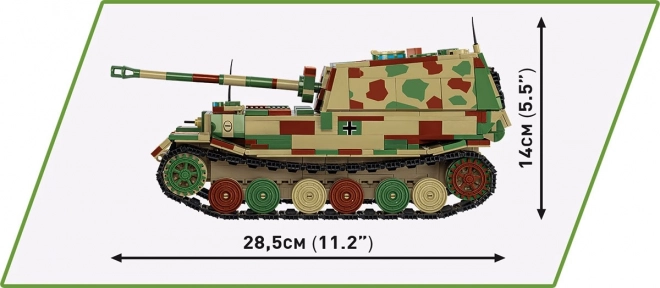 COBI 2582 II WW Panzerjager Tiger (P) Elefant, 1:28, 1244 k