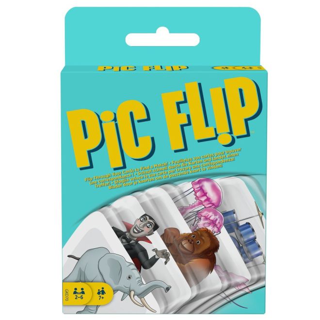 Logická karetní hra Pic Flip pro děti 7+ Asociativní hra + 110 obrázkových karet