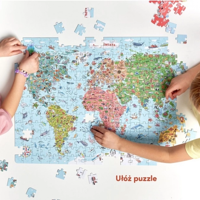 Puzzle objevitelů - Mapa světa