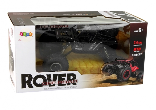 RC Rover 1:16 Černé auto na dálkové ovládání