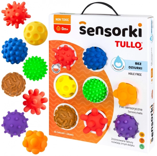 Tullo Sensor Balls - 8 kuliček bez otvorů