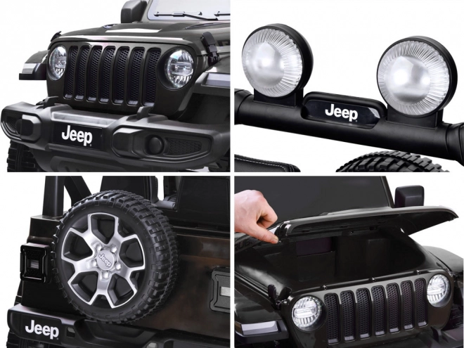 Dětské autíčko na akumulátor Jeep Wrangler Rubicon 4x4 – černá