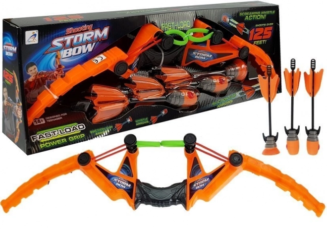 Luková sada 3 šípů Sport Orange 58 cm