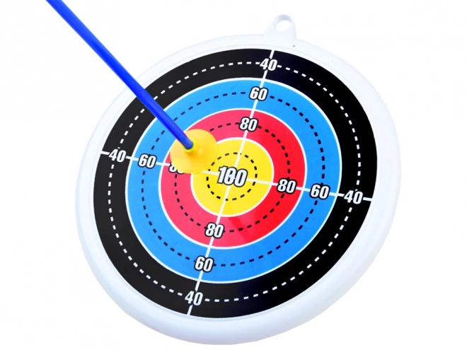 Lukostřelecká sada s lukem, terčem a světelnými šípy – červená