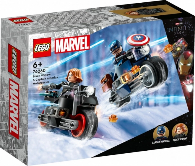 LEGO Super Heroes 76260 Black Widow a Captain America na motorkách
