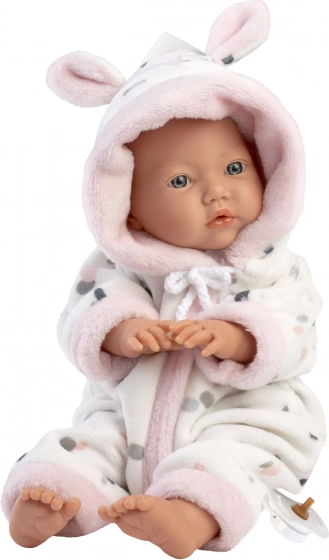 Realistická panenka miminko LITTLE BABY s měkkým látkovým tělem 32 cm