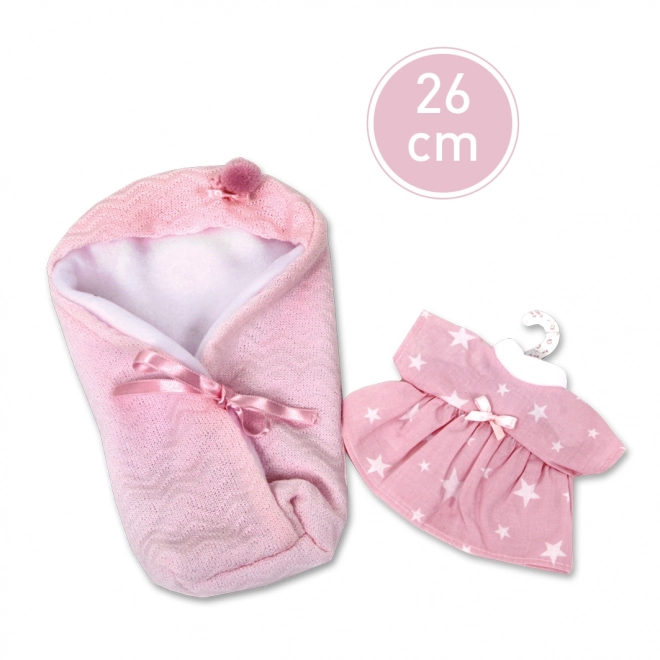 Llorens VRN26-304 obleček pro panenku miminko NEW BORN velikosti 26 cm