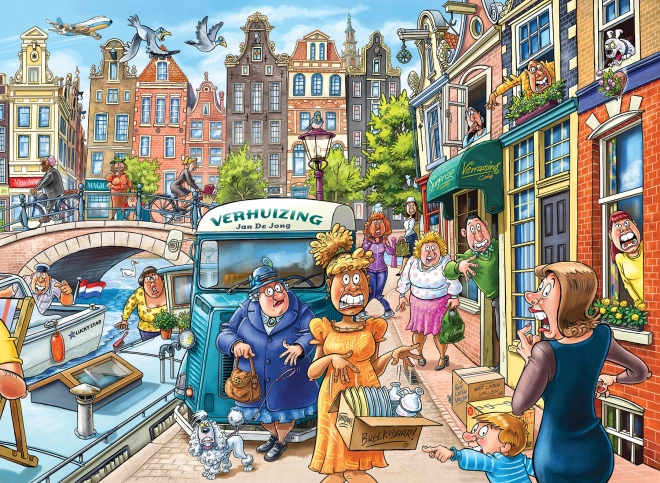 Jumbo puzzle Wasgij 45: Stěhování 1000 dílků