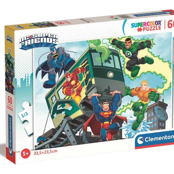 CLEMENTONI Puzzle DC Super Friends 60 dílků