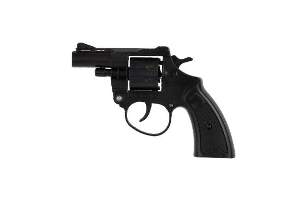 Revolver/pistole na kapsle 8 ran plast 13cm v krabičce 9,5x16x2,5cm