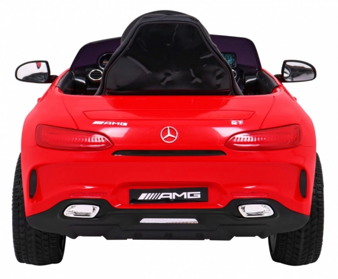 Mercedes Benz GT baterie pro děti Červená + dálkové ovládání + pomalý start + MP3 LED