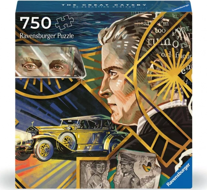 RAVENSBURGER Čtvercové puzzle Art & Soul: Velký Gatsby 750 dílků