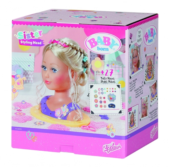 Starší sestřička BABY born Česací hlava