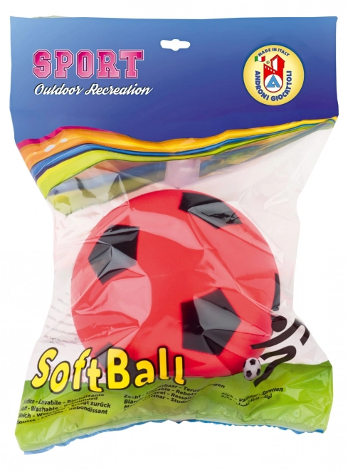 Androni Soft míč - průměr 20 cm, červený